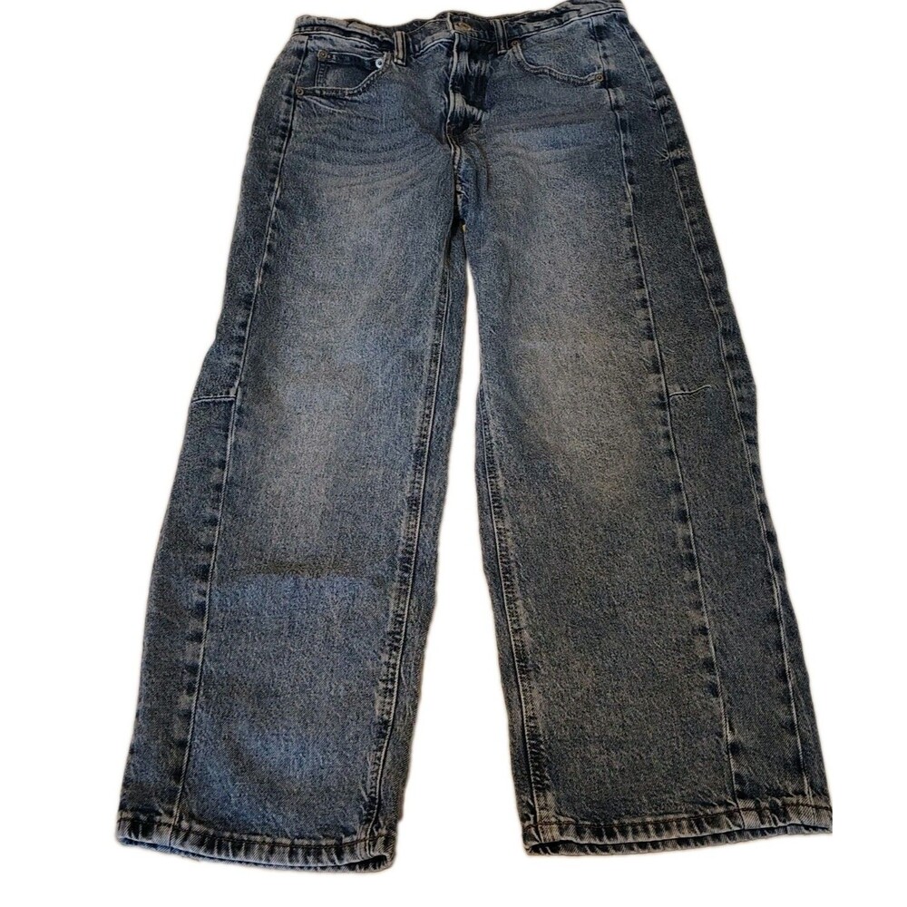 Lucky Brand Women's Barrel Leg Jeans High Rise Medium Wash Ankle Denim Size 4/27